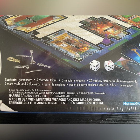 CLUE, Classics Mystery Game, NIB, Hasbro Gaming, 8+, 2-6 Players - Picture 3 of 4